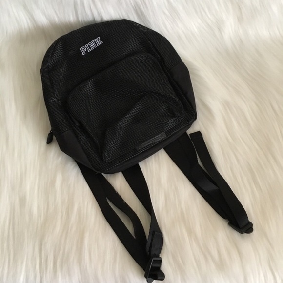 NWT PINK VS Mini Mesh Backpack - Picture 8 of 8
